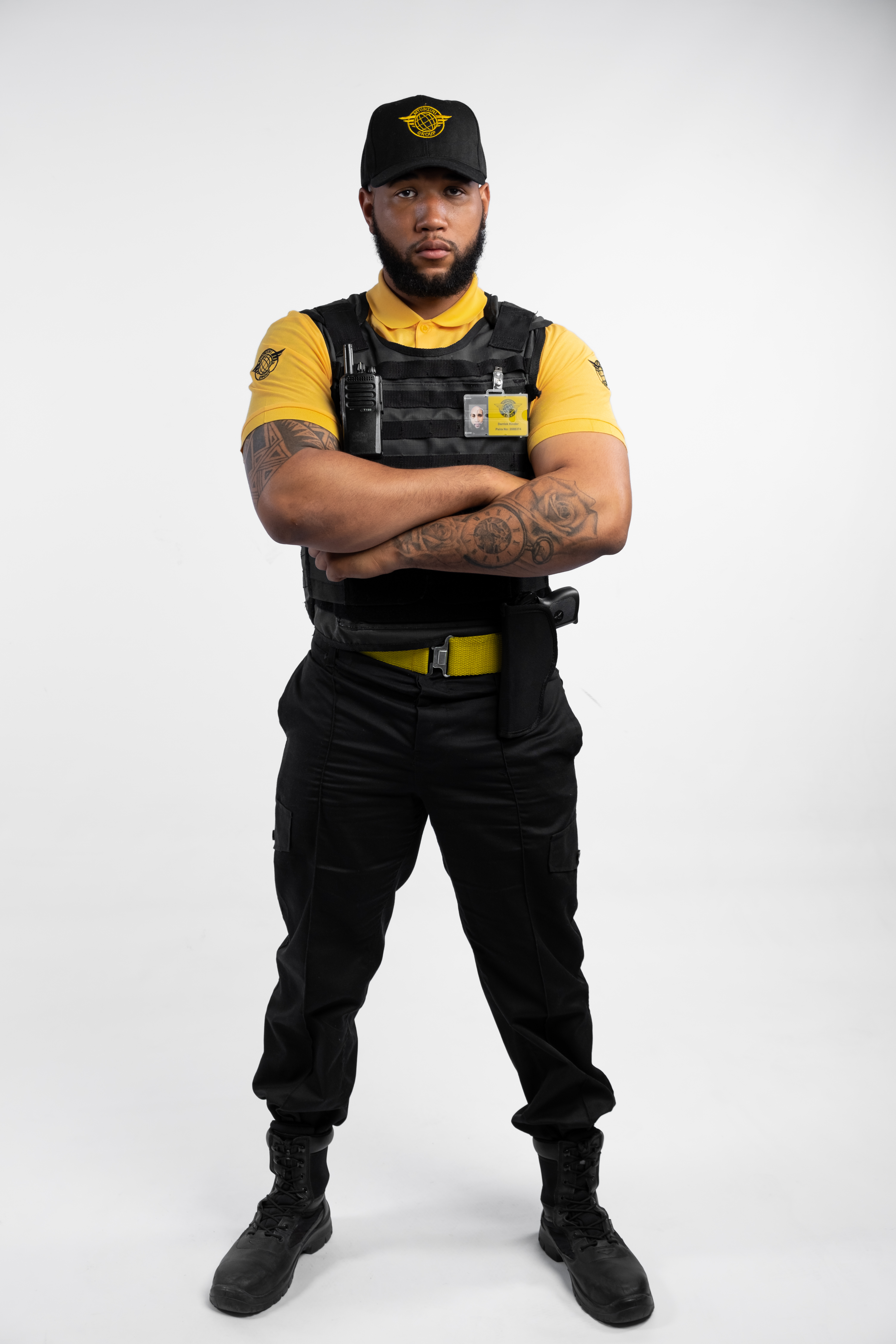 Visible private security guards on duty in Cape Town