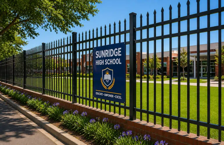 School Security, the first line of defense, Perimeter fence