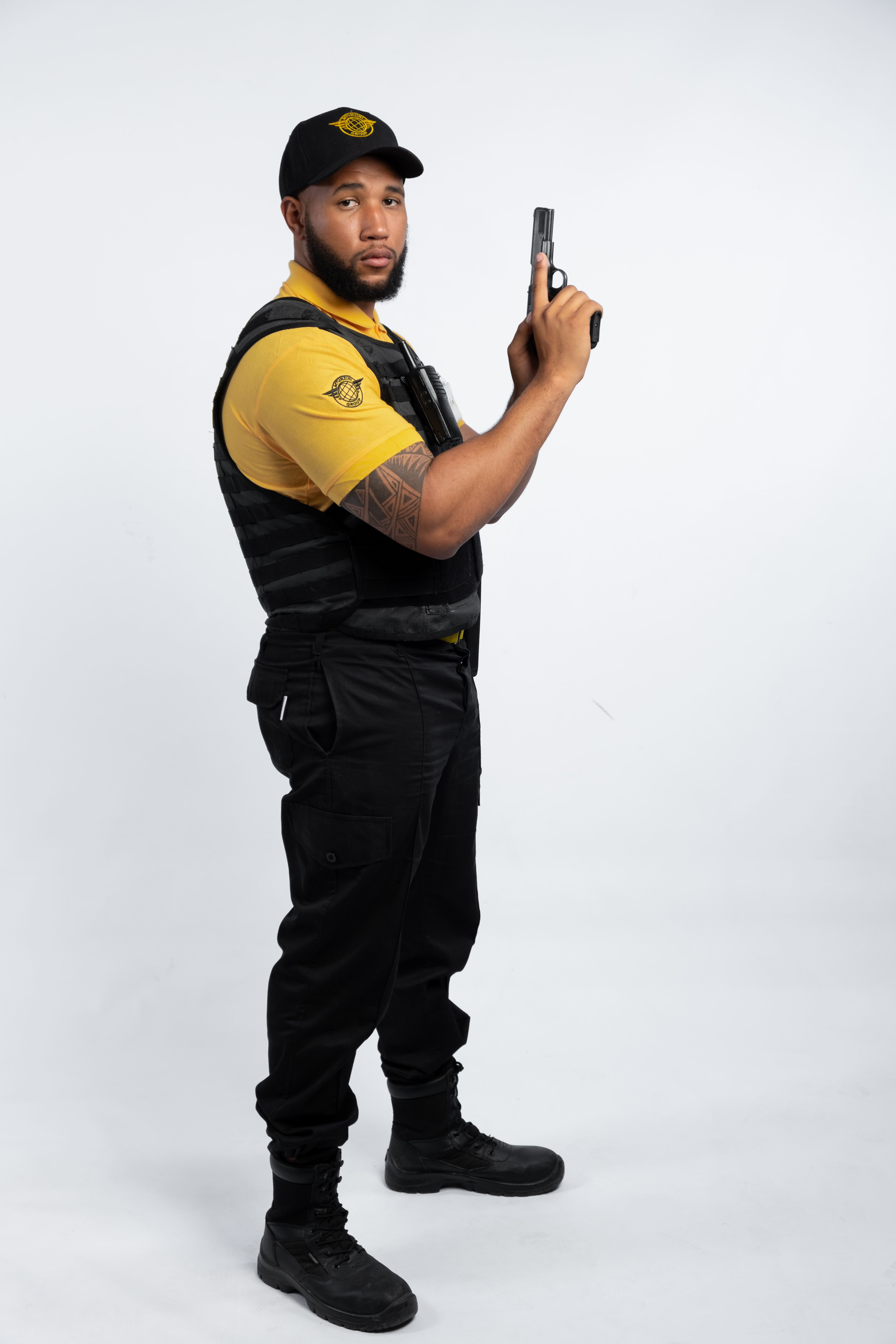 Mtunzini Group security guard on duty in Cape Town
